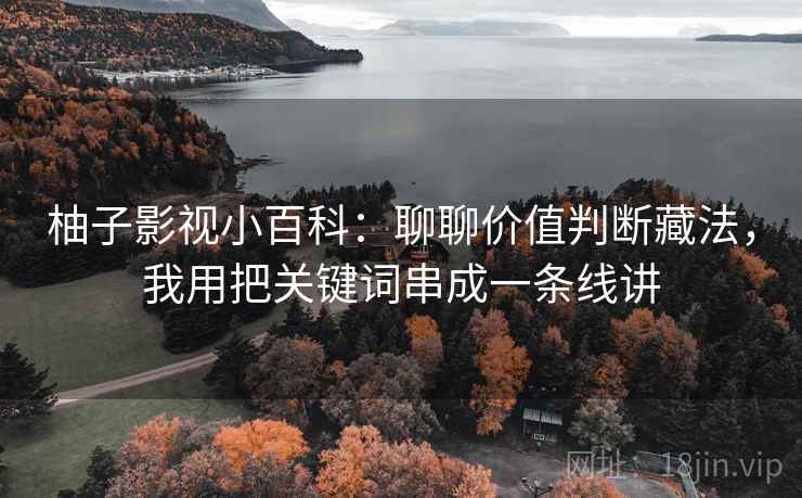 柚子影视小百科:聊聊价值判断藏法,我用把关键词串成一条线讲 柚子影视小百科:聊聊价值判断藏法,我用把关键词串成一条线讲